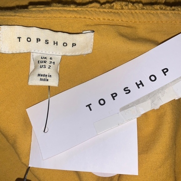 NWT Topshop Broderie Ruffle Neck Chuck It On Oversized Eyelet Dress 2 - Picture 10 of 11